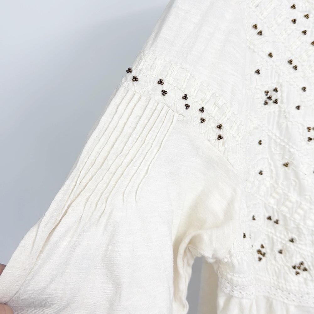 Sundance Cream Embroidered Blouse - Picture 4 of 10